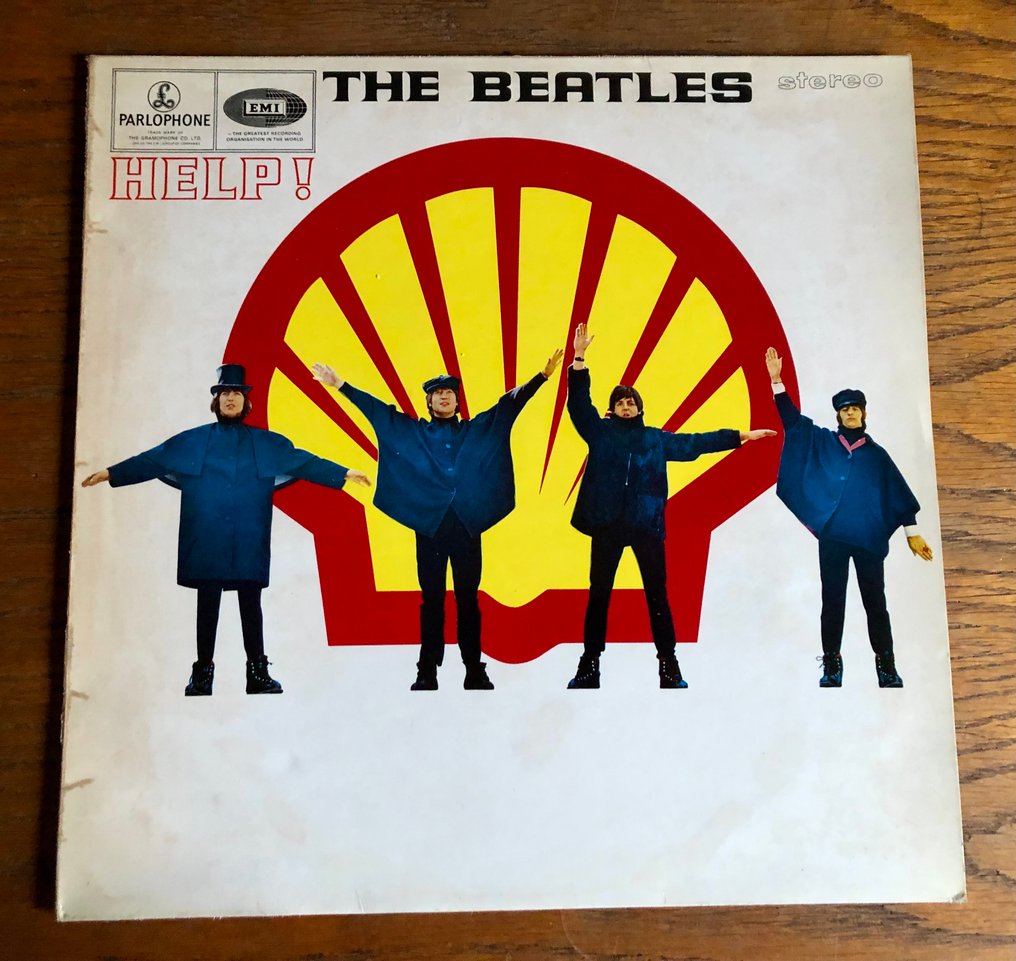Beatles - HELP! - Shell Cover with Dot on rear sleeve - LP - Stereo - 1979 #1.0