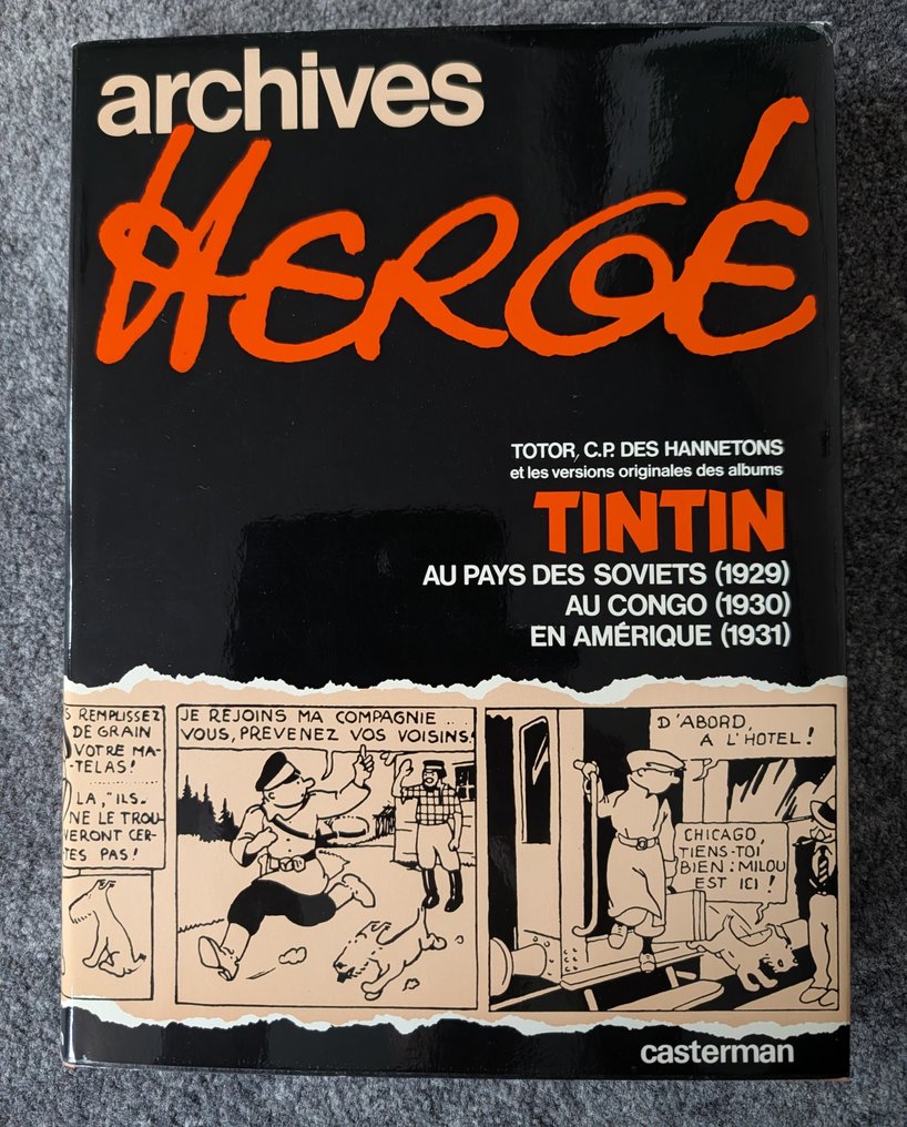 Archives Hergé T1 - Album met stofomslag èn in originele schuifdoos - 1 Album - First edition - 1973 #1.0