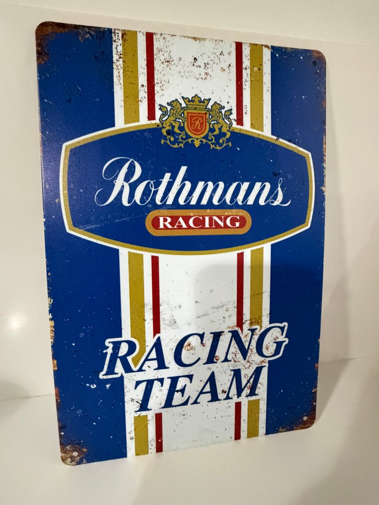 Figurka reklamowa - Pojedynczy zespół wyścigowy Rothmans Racing Team American Tin Advertising. - 2000-2010 #1.0