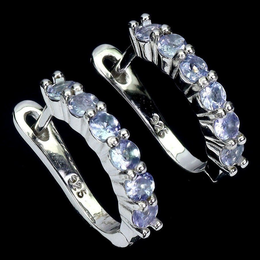 Senza prezzo di riserva - Orecchini Argento Tanzanite #1.0