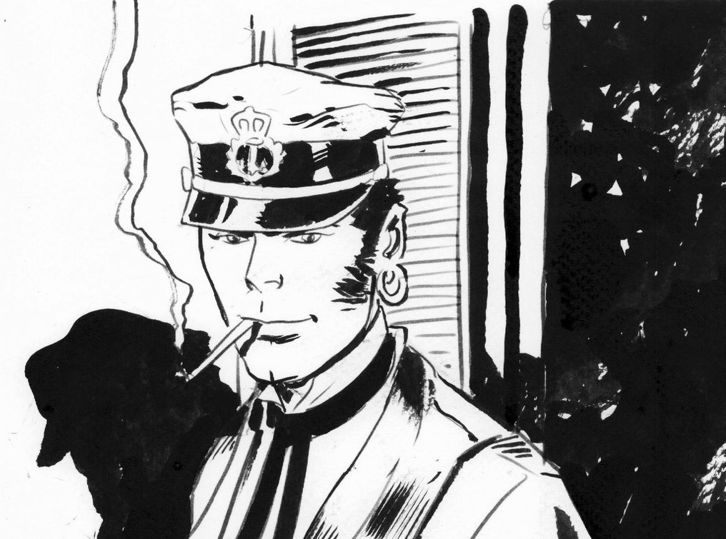 Caracuzzo, Giancarlo - 1 Original drawing - Corto Maltese - Omaggio a Pratt - 2025 #2.1