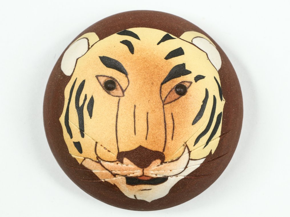 容器 - Kogo 香盒(套装2件)——由今井政之设计的鼠与虎生肖图案 - 无保留价格 #1.0