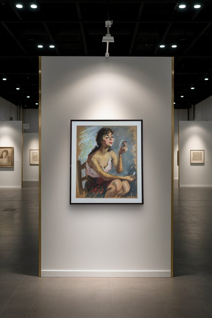 Ellen de Tombay (1918-1998) - Retrato con Espejo #1.0