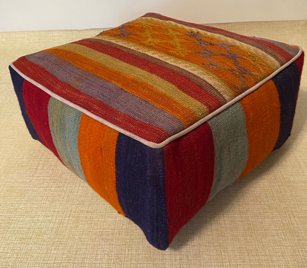 Kelim Poef - Kilim - 48 cm - 48 cm #3.2