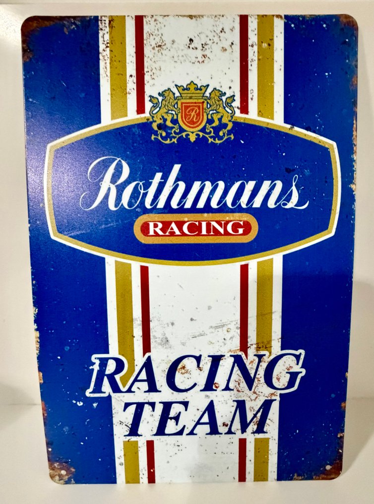 Figurka reklamowa - Pojedynczy zespół wyścigowy Rothmans Racing Team American Tin Advertising. - 2000-2010 #1.0