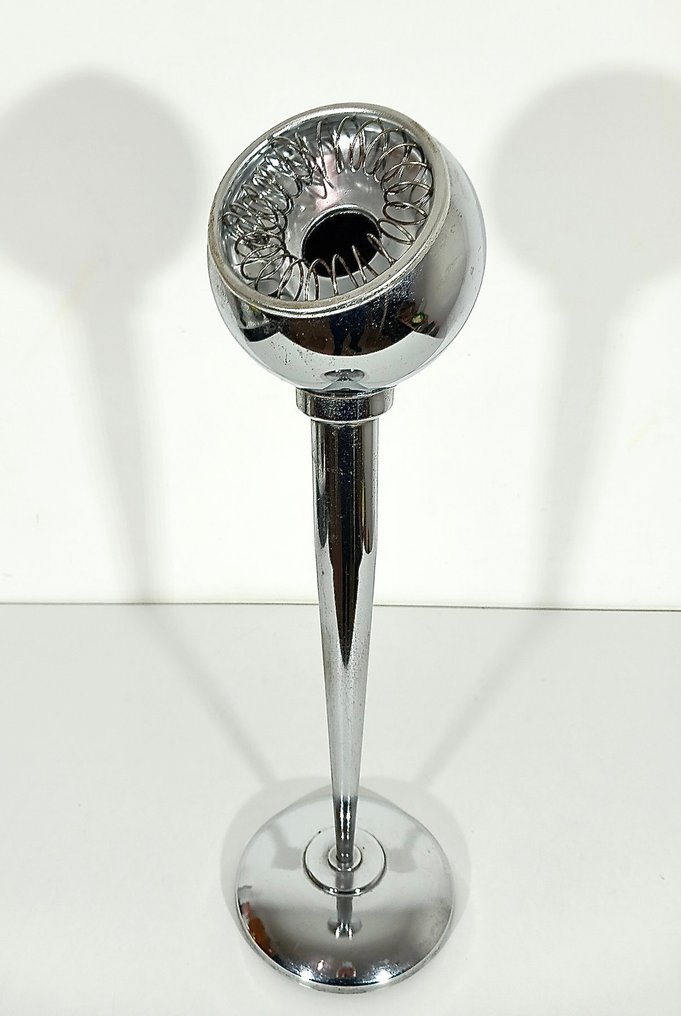 Posacenere - Chromed steel - Magnetic floor ashtray - Space Age Design 1960 #1.0