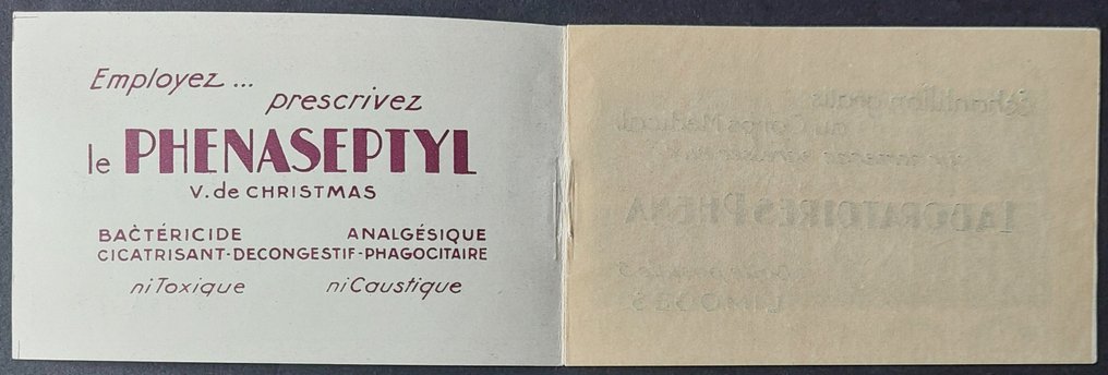 Ranska 1924/1926 - Phéna, 10 c. vert, täysi luksuslompakko**, allekirjoitettu Calves - Yvert 188 #1.0