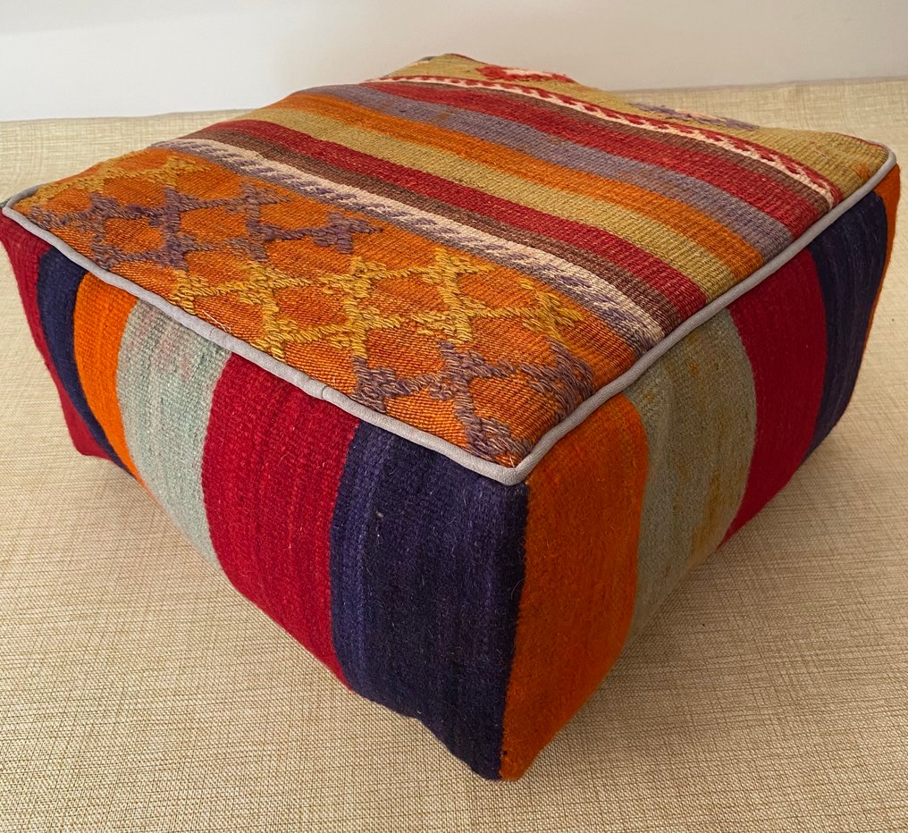 Kelim Poef - Kelim - 48 cm - 48 cm #4.3