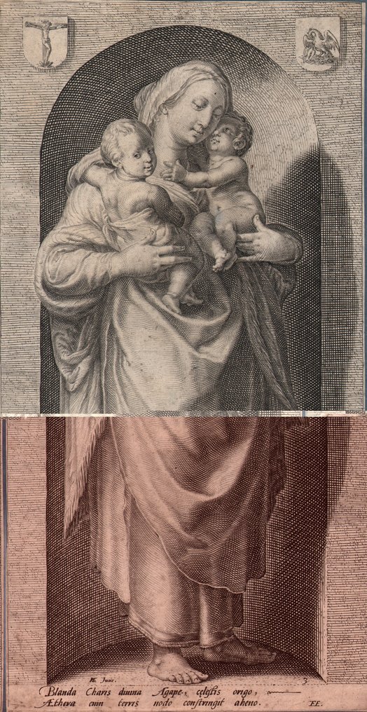 Jacob Matham ( 1571 - 1631) - Charity - Hendrick Goltzius Invent #1.0