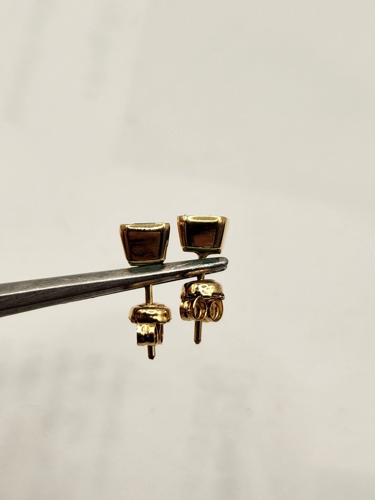耳環 - 18 克拉 黃金 -  1.20ct. tw. 祖母綠 - 维也纳的翡翠耳环 #1.0