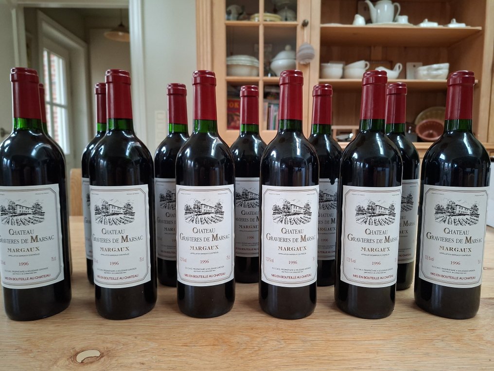 1996 Chateau Gravieres De Marsac - 瑪歌酒莊 - 12 瓶 (0.75L) #1.0