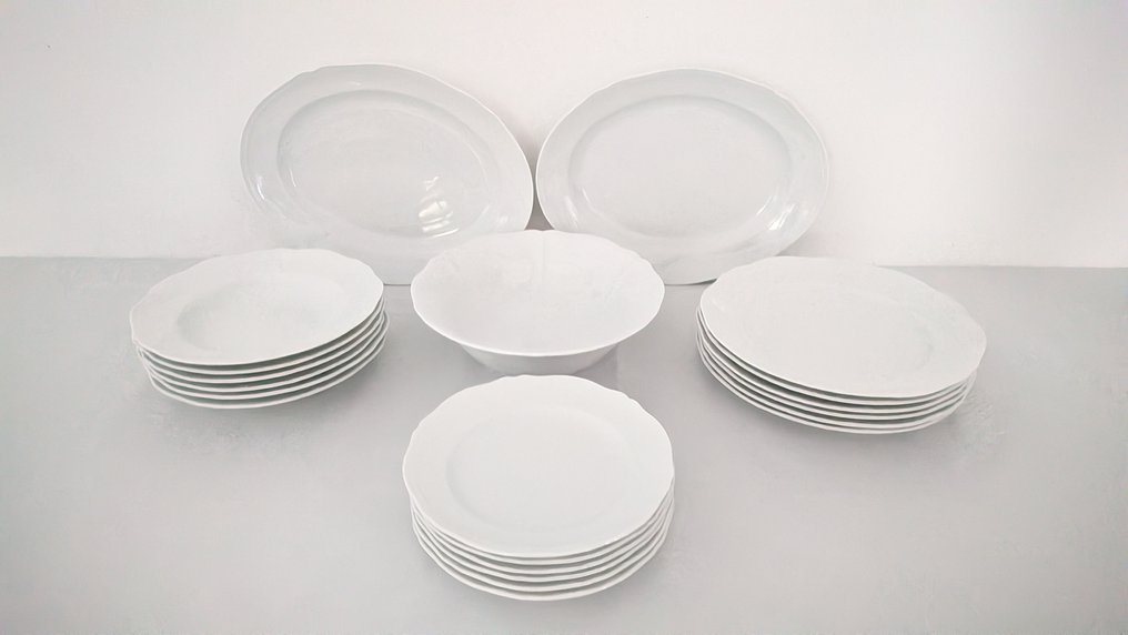 Richard Ginori - Bordsservis för 6 (21) - Antico Doccia - Porslin #1.0