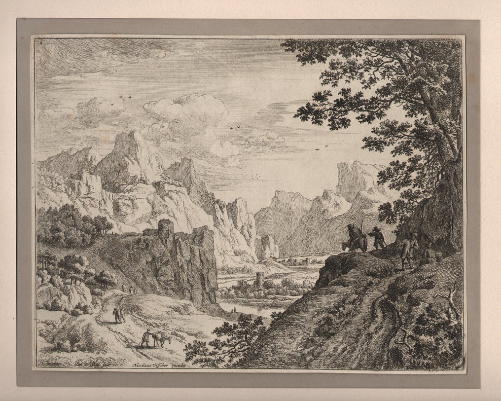 Jan van Aken (1614-1661) - Views of the Rhine valley - complete series #1.0