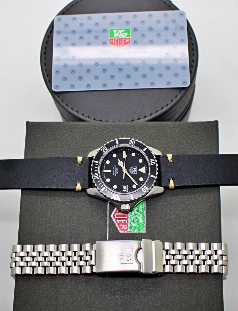 TAG Heuer - 1000 Professinal 200M - Zonder minimumprijs - Ref.980.013B Swiss Black Watch - Heren - 2000-2010  #4.3