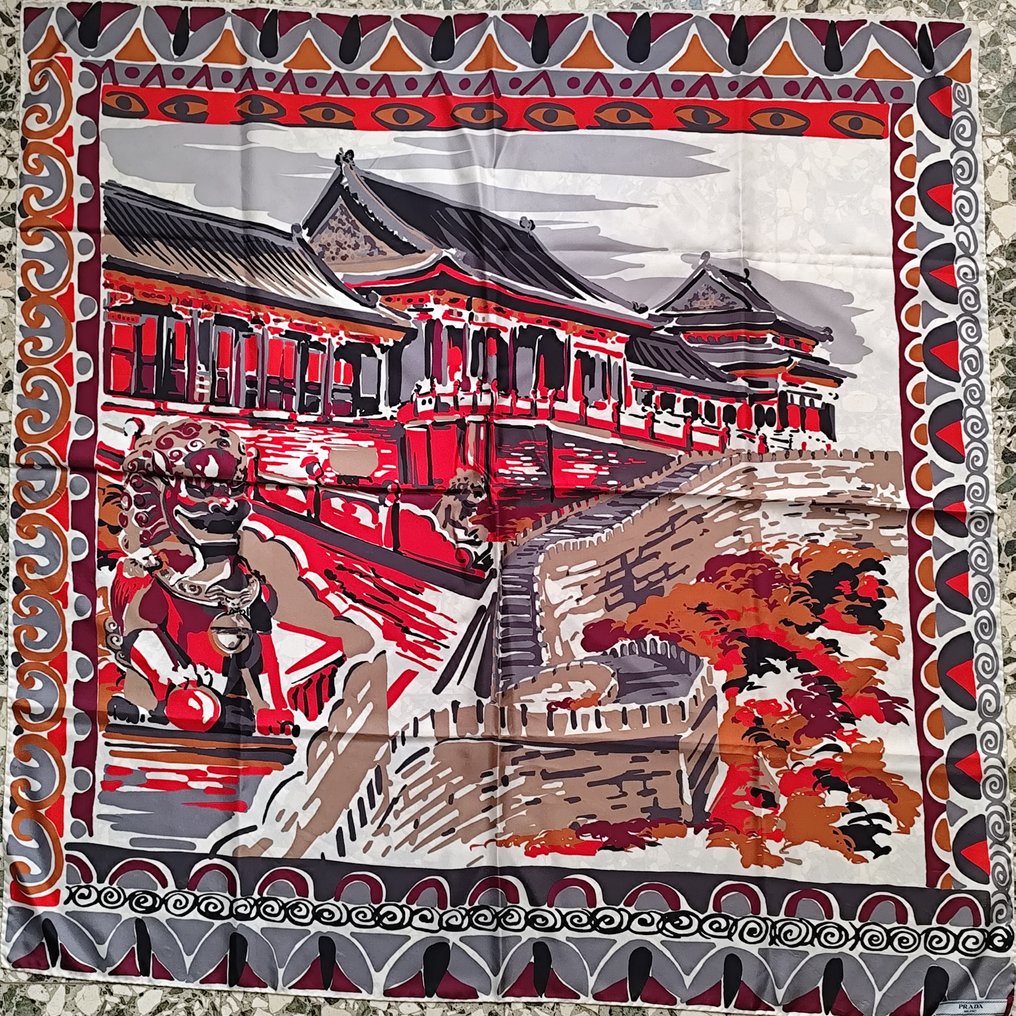 Prada - Pittoresque Beijing 90x90 - Φουλάρι #2.1
