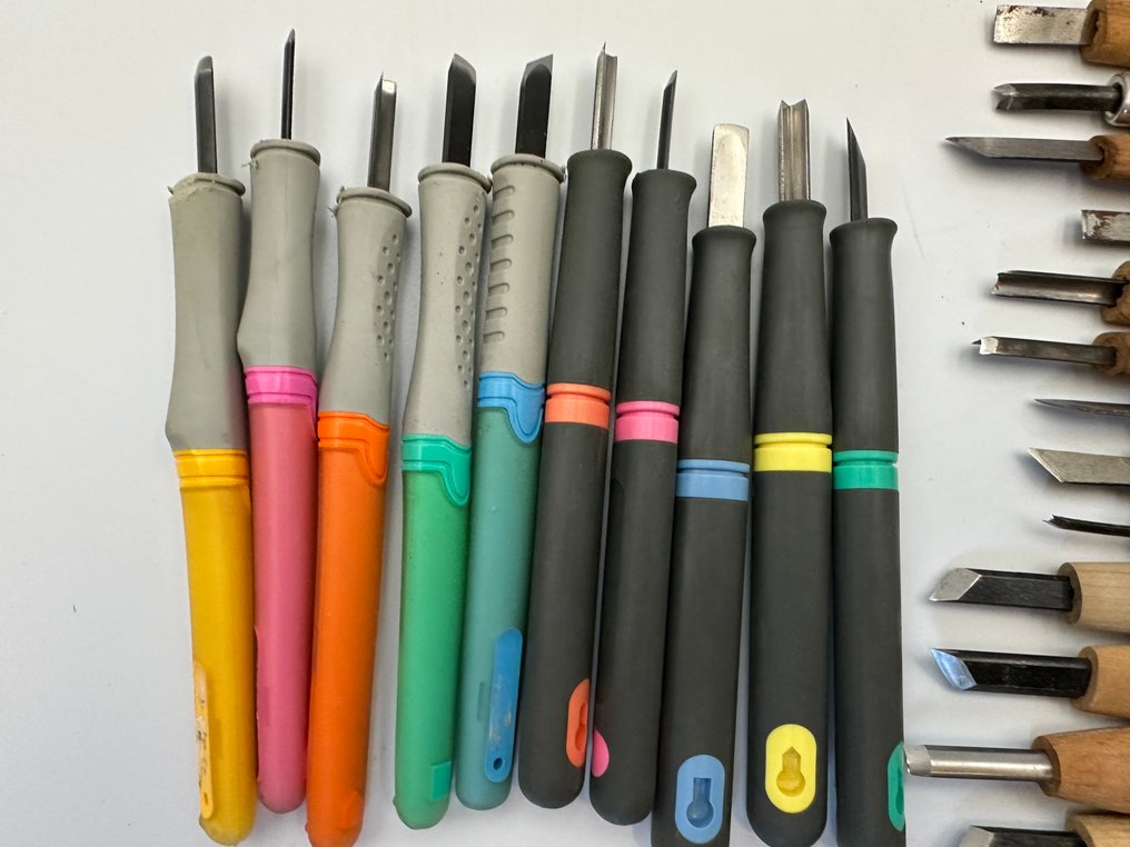 Carving, Japanese carving knives, multiple items for sale 彫刻刀 - 18 cm - Iron #4.3