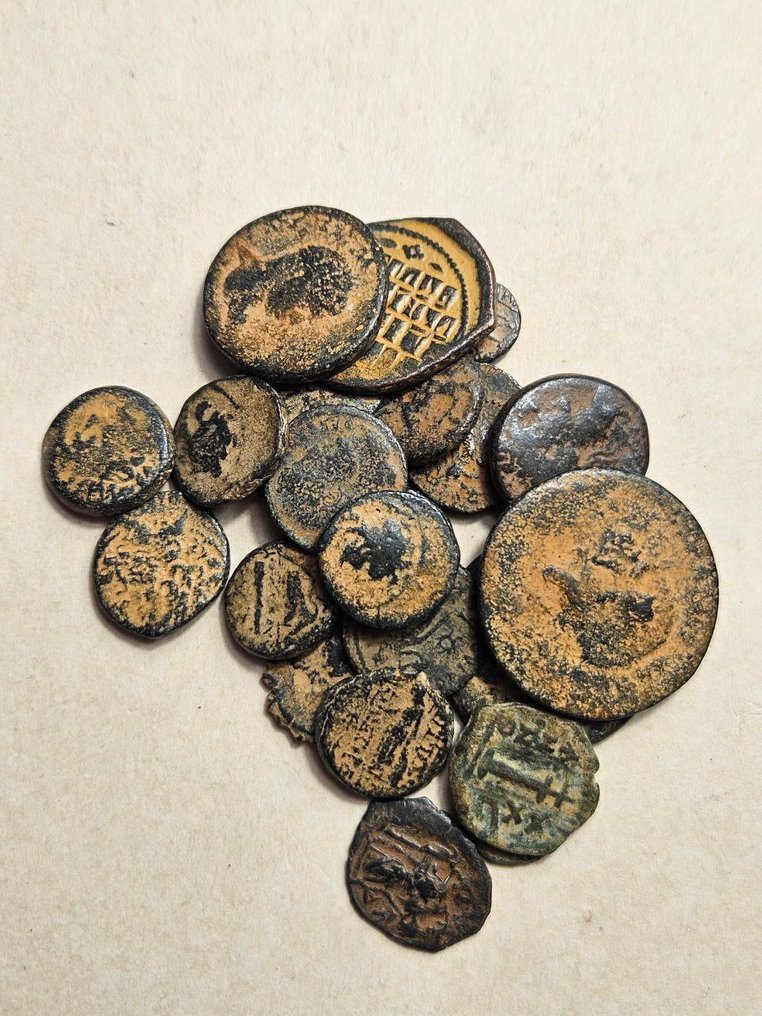 古代 - Lot of 25 Æ coins  (没有保留价) #1.0