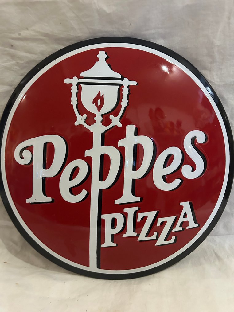Emaljskylt - Peppes Pizza - Emalj #3.2