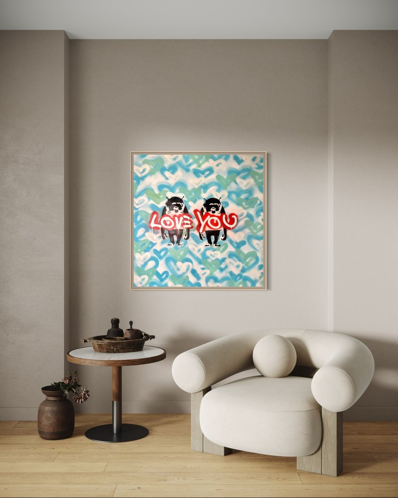 Timo Wedell - Love you double Like Banksy - XL · No Reserve #2.1