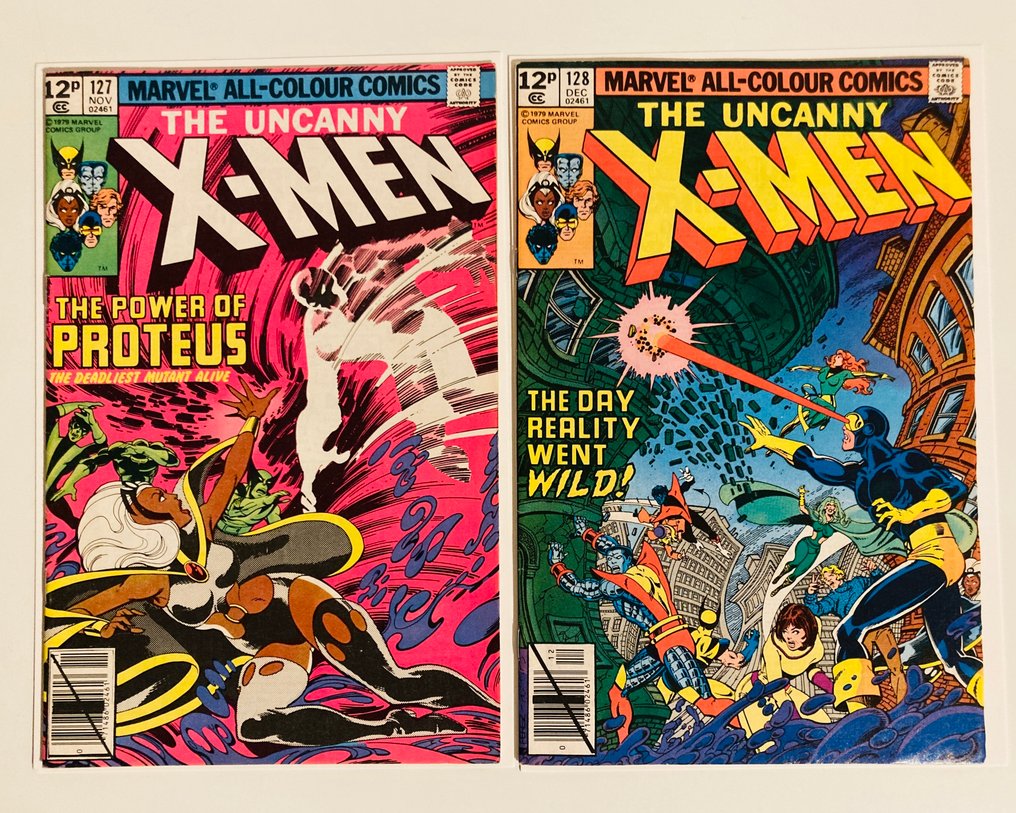 X-Men #127 #128 - Proteus appearance - 2 Comic - Eerste druk - 1979 #1.0
