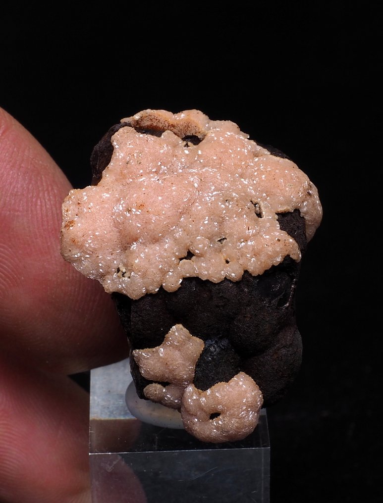 Rhodochrosite Crystals on matrix - Height: 3.5 cm - Width: 3 cm- 35 g #2.1