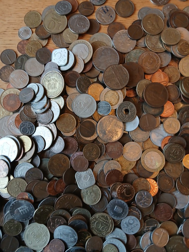 Mundo. Ruim 9 kg wereldmunten. (Sem preço de reserva) #3.2