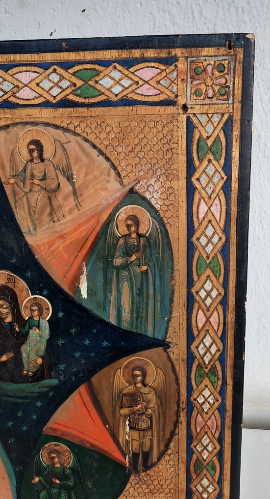 标志 - 燃烧丛林之上帝之母 - 木 #4.3