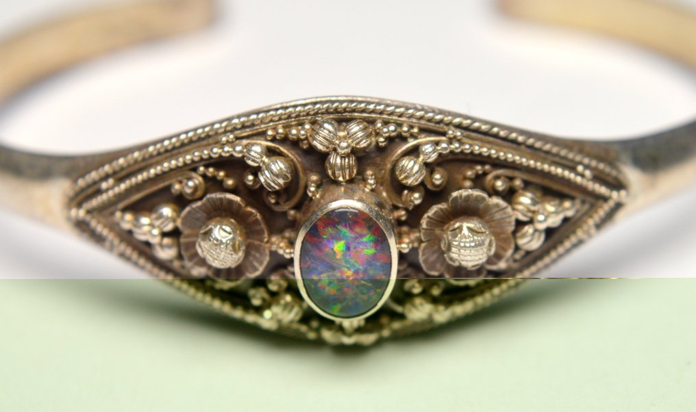 Βραχιόλι Ασήμι 925 - Opal (χωρίς τιμή ασφαλείας) #1.0