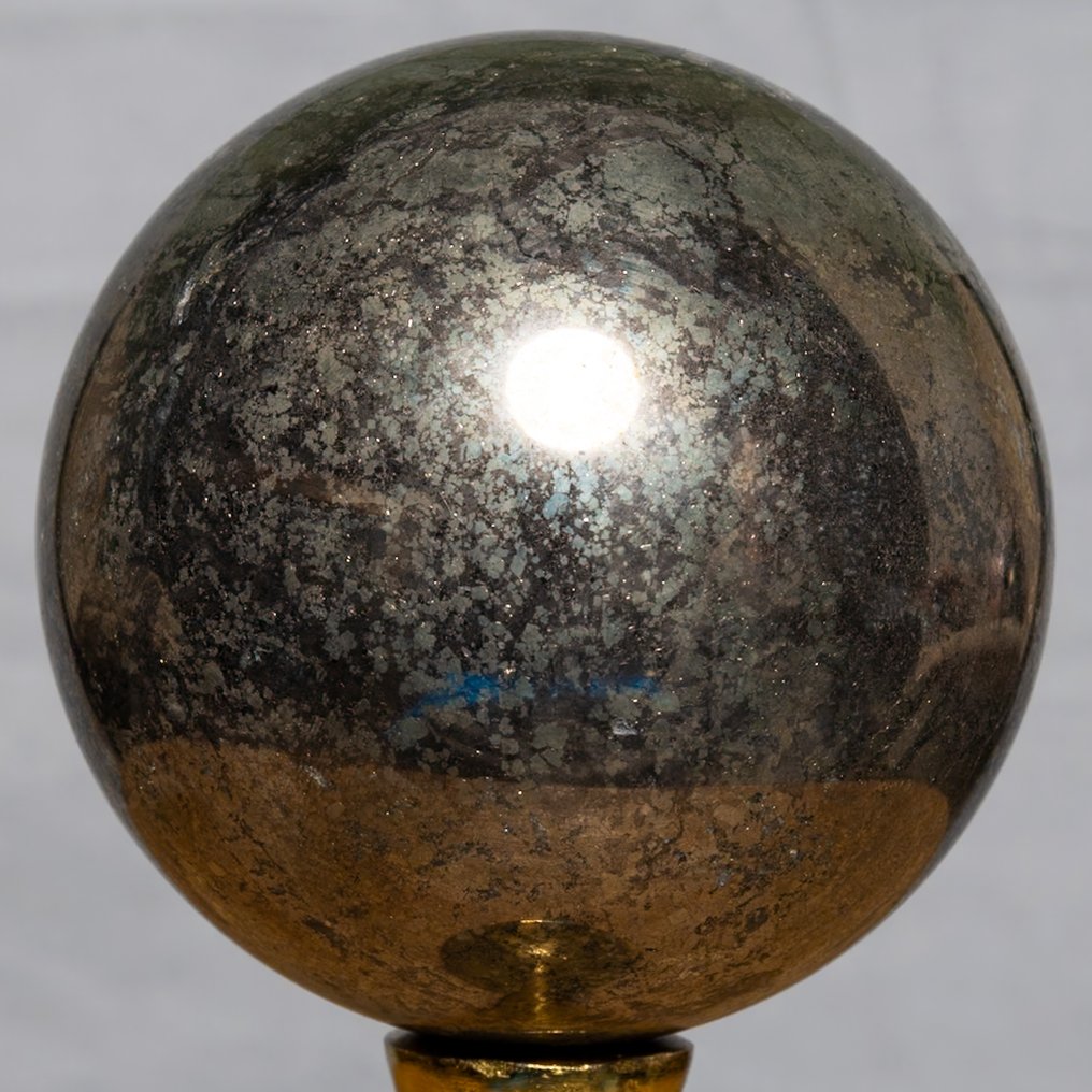 Pyrite Fine Large Pyrite Sphere - Height: 10.5 cm - Width: 10.5 cm- 2738 g #2.1