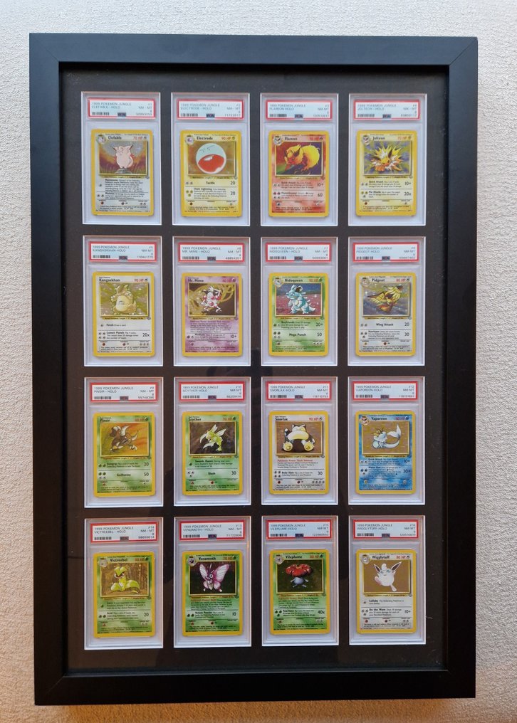 Pokémon - 16 Graded card - Clefable, Electrode, Flareon, Jolteon, Kangaskhan, Mr. Mime, Nidoqueen, Pidgeot, Pinsir, Scyther, Snorlax, Vaporeon, Victreebel, Venomoth, Vileplume, Wigglytuff Folie, Holo - PSA 8 - WOTC #1.0