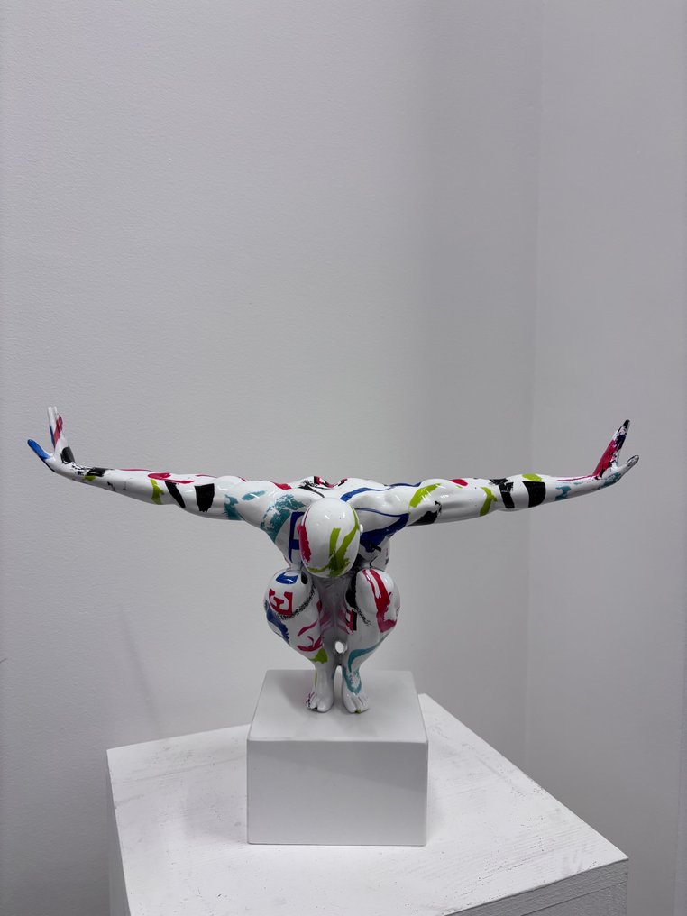 Γλυπτό, Atleta - 32 cm - Ρητίνη, Μάρμαρο #1.0