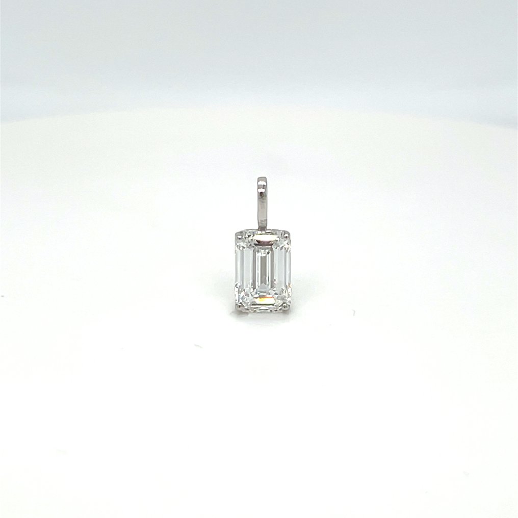 Ingen mindstepris - Vedhæng - 14 karat Hvidguld - 2.02ct. tw. Diamant (Laboratoriedyrket) #1.0