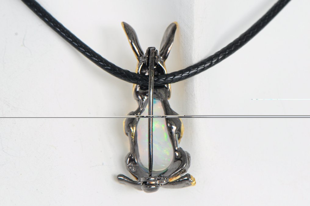 Argint 925 - Opal - Zirkon - Broșă #4.3