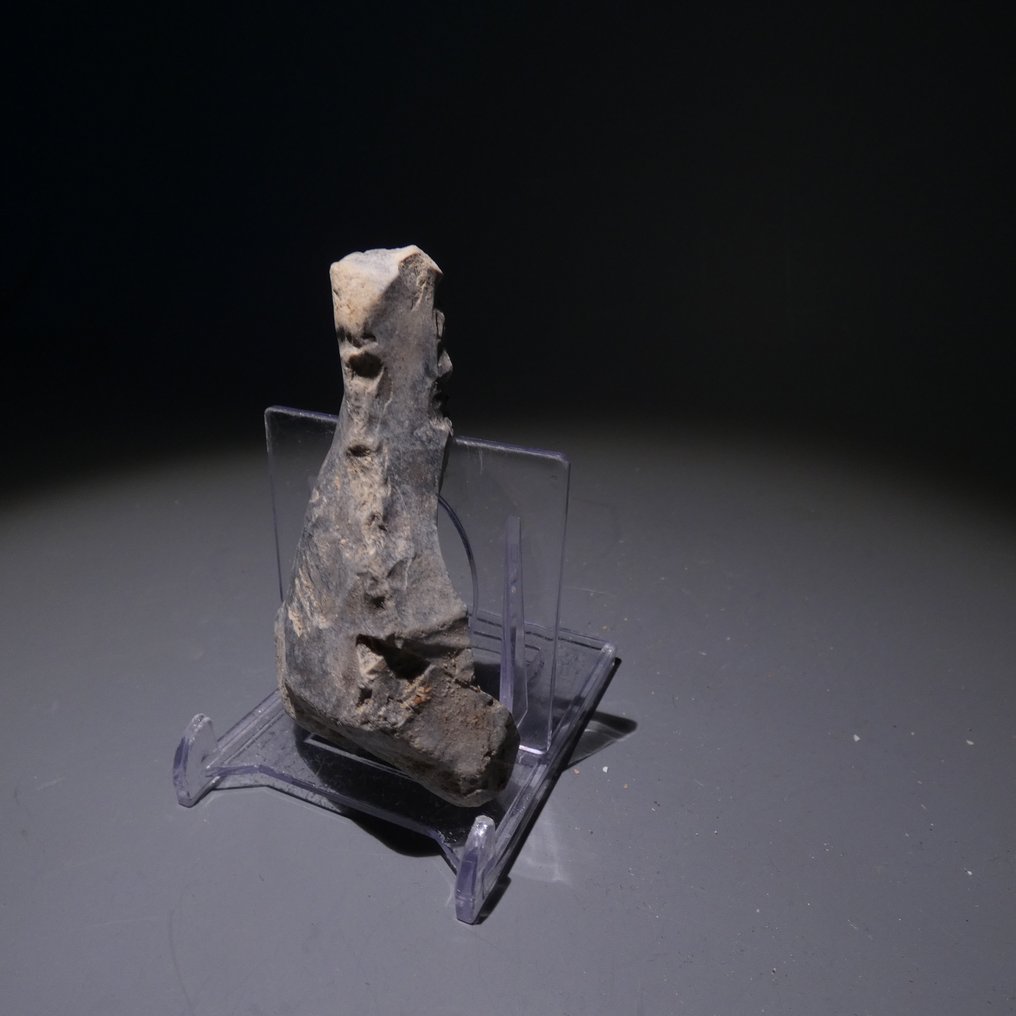 Neolitisk Big Flint. 8 cm L. Kniv - 5000 f.Kr. Økse (Ingen mindstepris) #1.0