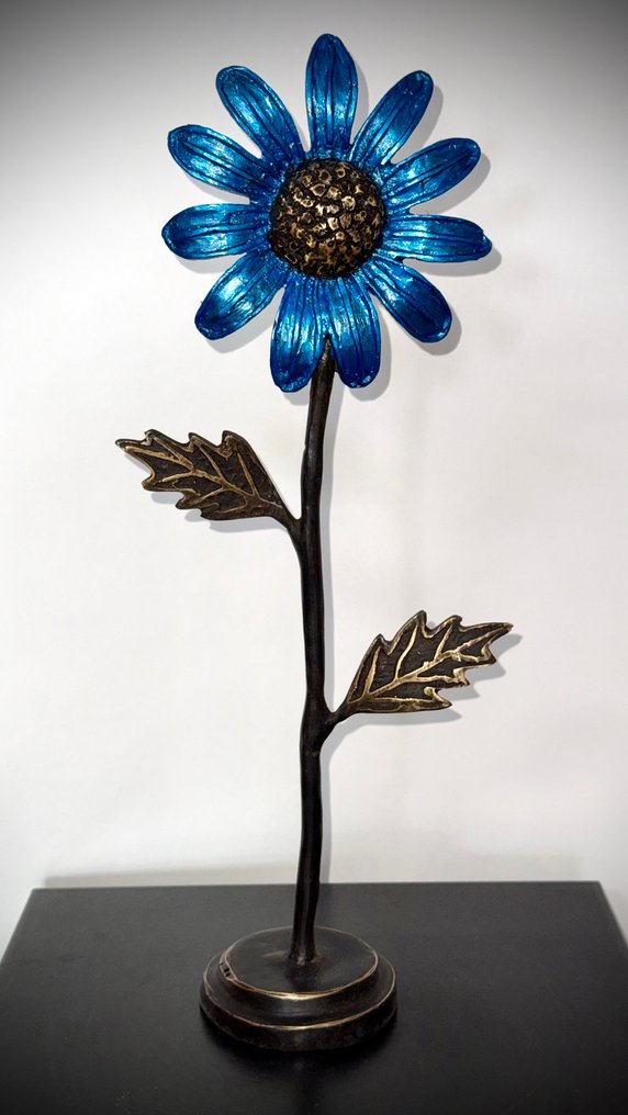 Derme Abdoulaye - Γλυπτό, Grande Fleur - 43 cm - Μπρούντζος #1.0