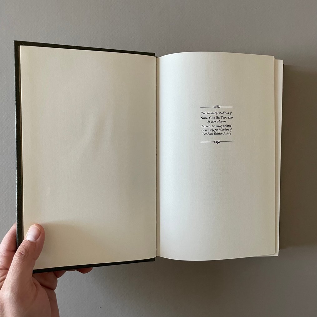 John Masters - Now, God Be Thanked - Franklin Library - Signed First Edition - 1979 #3.2