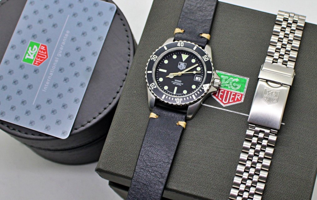 TAG Heuer - 1000 Professinal 200M - Zonder minimumprijs - Ref.980.013B Swiss Black Watch - Heren - 2000-2010  #3.2
