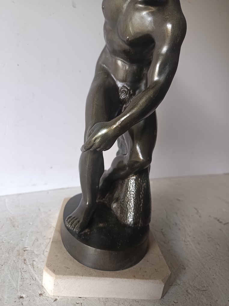 Sculpture, Discobolo - 33 cm - Spelter #4.3