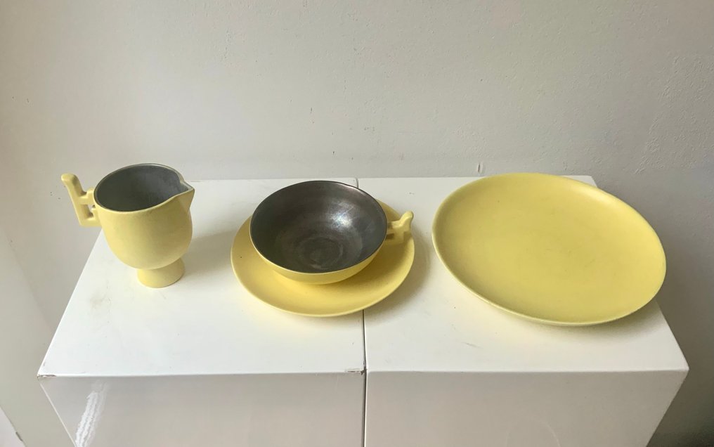 Rüppurr Fayence Fabrik - 整套茶具 (4) - 陶瓷 - Art Deco Teegedeck #3.2