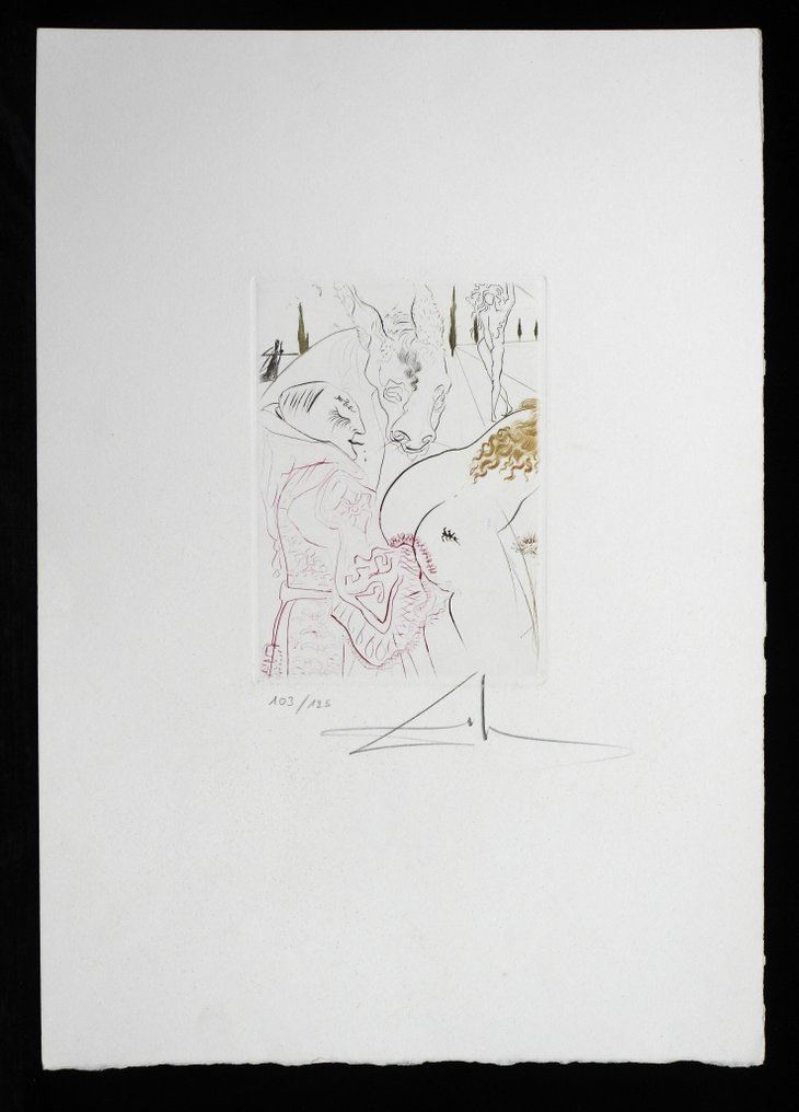 Salvador Dali (1904-1989) - Le Decameron - La Jument Du Compère Pierre #1.0