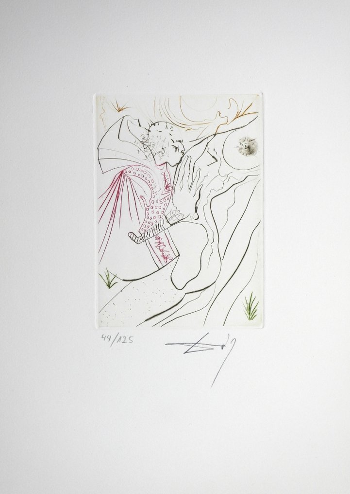 Salvador Dali (1904-1989) - Le Decameron - Le Péché Partagé #2.1