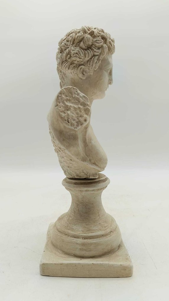 Sculpture, Busto di Hermes - 27 cm - marble dust #1.0
