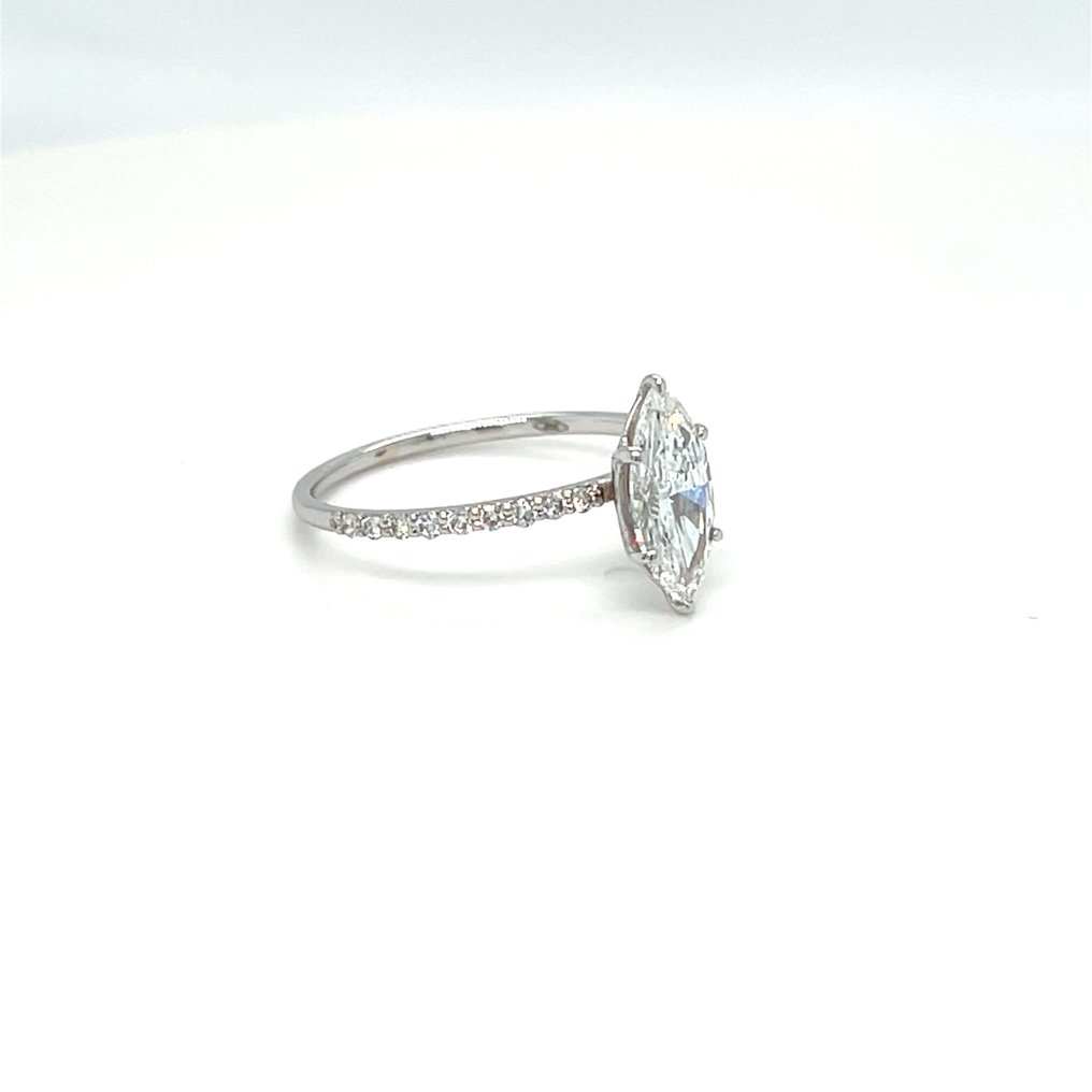 χωρίς τιμή ασφαλείας - Δαχτυλίδι - 14 καράτια Λευκός χρυσός -  1.30ct. tw. Διαμάντι (Εργαστηριακής καλλιέργειας) - Διαμάντι #2.1