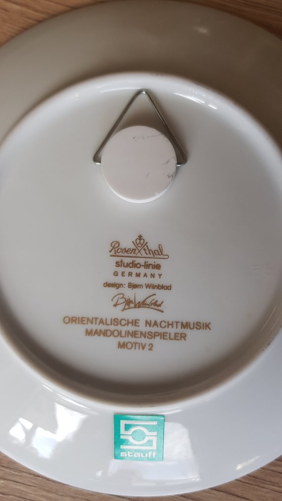 Rosenthal - 墙板 - 瓷 - 竖琴演奏者 #4.3