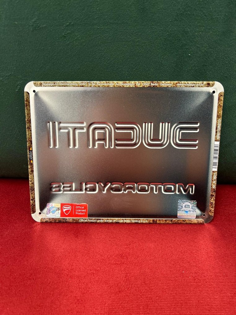 釉面标志Ducati摩托 - 琺瑯標誌牌 - 金屬 #3.2