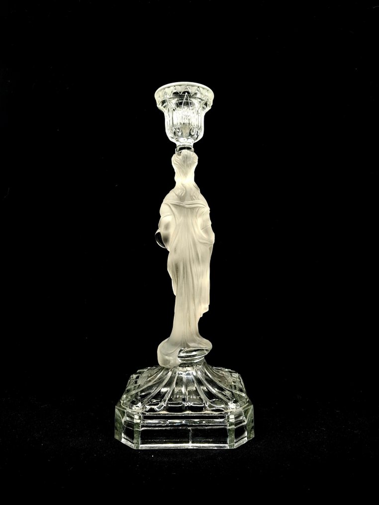 Vallerysthal - Gyertyatartó (2) - Üveg - Aláírt #3.2