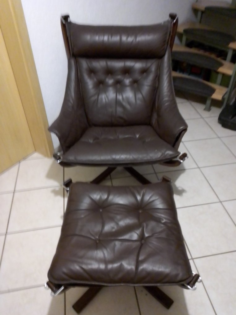 Vatne Mobler - Sigurd Ressell - Fåtölj - Läder, Trä #1.0