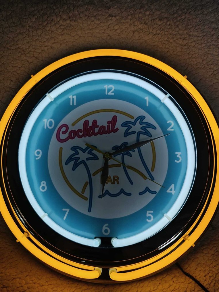 Horloge Publicitaire néon - Lighted sign - Plastic #3.2