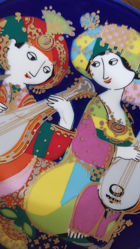 Rosenthal - 墙板 - 瓷 - 竖琴演奏者 #1.0