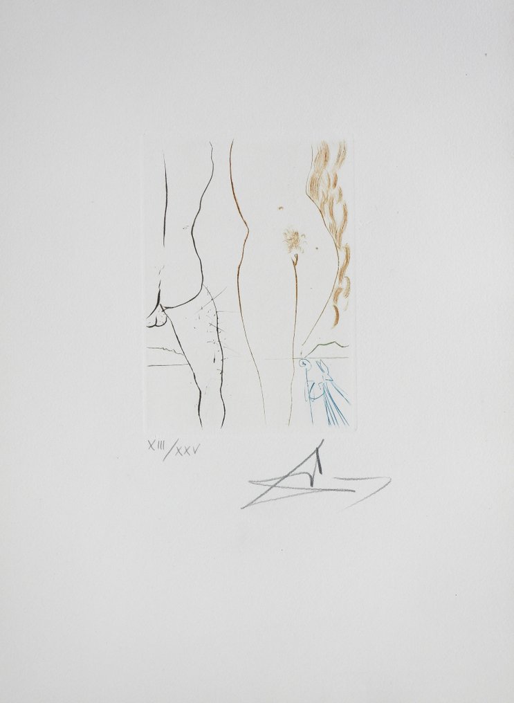 Salvador Dali (1904-1989) - Le Decameron - Le Diable En Enfer #3.2